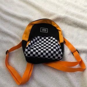 Mini Vans Yellow and checkered backpack